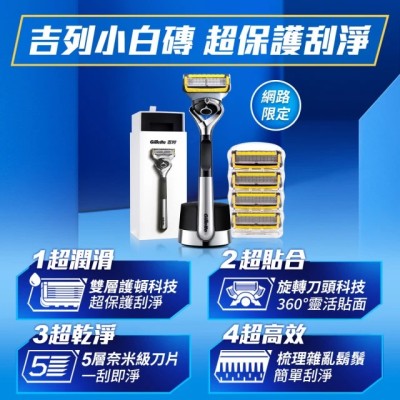 Gillette 吉列 小白磚鋒護系列旅行盒套組